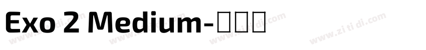 Exo 2 Medium字体转换